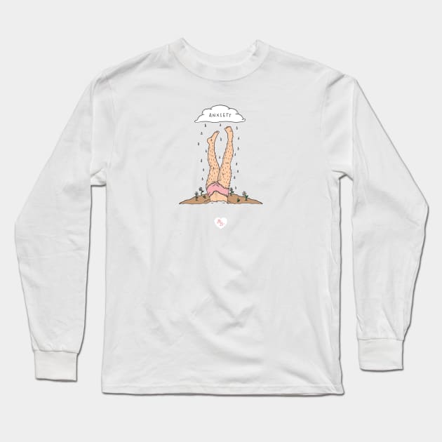 Anxiety Long Sleeve T-Shirt by AilieBanks